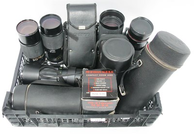 Lot 1437 - Camera lenses; Tamron CF tele macro 80-220mm...