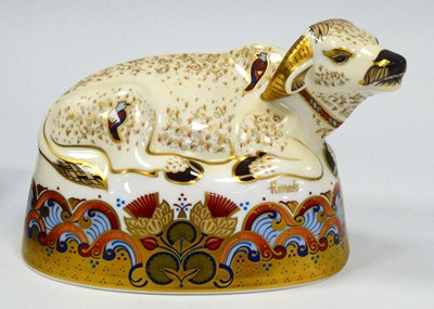 Lot 1037 - A Royal Crown Derby Porcelain Paperweight...