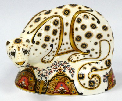 Lot 1034 - A Royal Crown Derby Porcelain Paperweight...