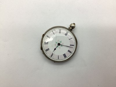 Lot 152 - A Vintage Openface Pocket Watch, the (cracked)...