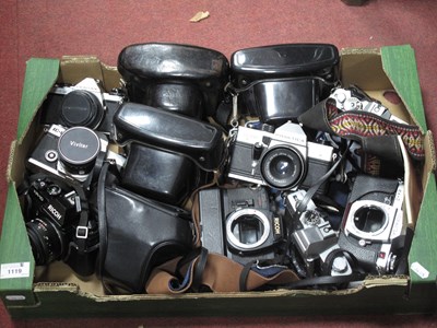Lot 1119 - Cameras; Pentax ME Super with Pentax-M 50mm...