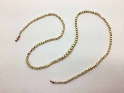 Lot 127 - An Imitation Graduated Pearl Bead Necklace,...