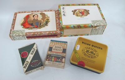 Lot 1404 - Cigars; A box filled with seven Bolivar Habana,...