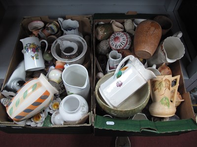 Lot 1075 - Delcroft Vase, a pair of Noritake vases, jugs,...