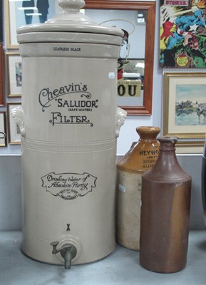 Lot 1458 - A Stoneware Cheavin's "Saludor" Safe Water...