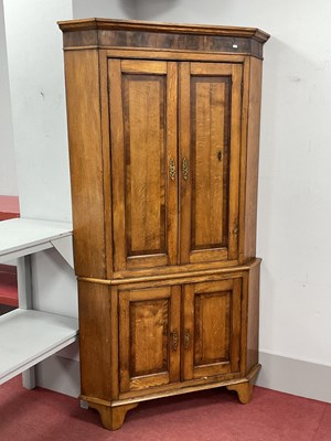 Lot 1573 - An Early XIX Century Oak and Mahogany Double...