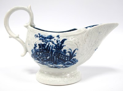 Lot 1135 - A Caughley Porcelain Sauce Boat, circa...