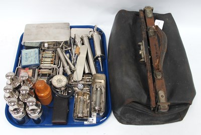 Lot 1480 - A Doctors Bag, containing various medical...
