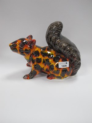 Lot 1228 - Anita Harris Model of a Squirrel, Hot Coals...