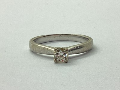Lot 79 - A Single Stone Diamond Ring, the high set...