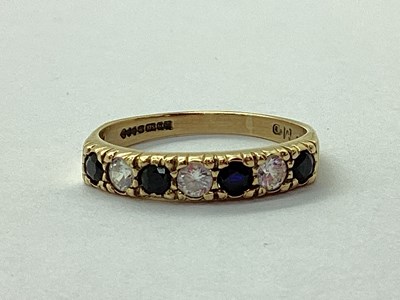 Lot 89 - A Modern 9ct Gold Half Eternity Style Ring,...