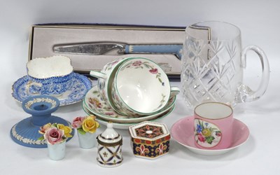Lot 1155 - Crown Derby 1297 Imari Hexagonal Trinket Box,...