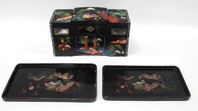 Lot 1343 - Japanese Lacquered Jewellery Box, circa mid XX...