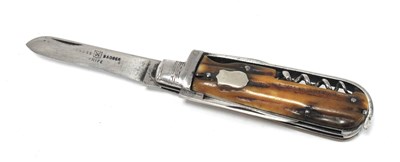 Lot 1294 - A Multi Tool Folding Pocket Knife, 'G.Long &...