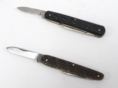 Lot 1300 - A Pair Of Two Blade Folding Pocket Knives,...