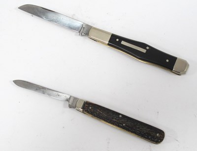Lot 1313 - A Pair Of Single Blade Folding Pocket Knives,...