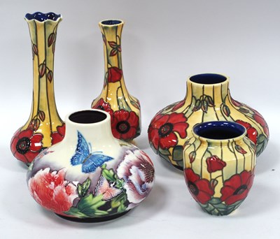 Lot 1156 - Old Tupton Bulbous Vase with Butterfly...