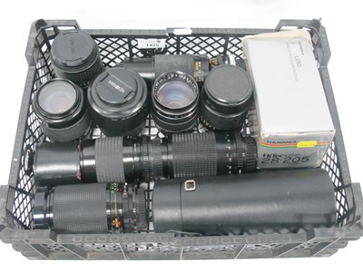Lot 1425 - Camera Lenses; Vivitar MC macro focusing zoom...