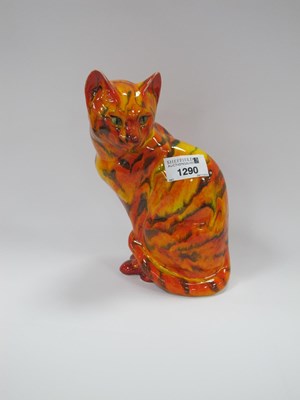 Lot 1290 - Anita Harris Tiger Effect Fusion Glaze Cat...