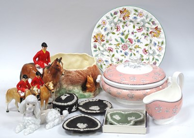 Lot 1166 - Wedgwood Jasper Ware Trinkets and Tureen,...
