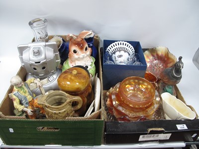 Lot 1036 - Carnival Glass, Ezra Brooks, pheasant decanter,...