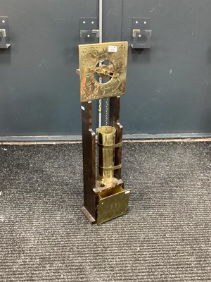 Lot 1593 - A Brass Water Clock, the face with Roman...