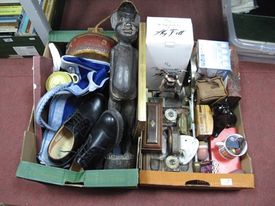 Lot 1087 - Schatz Wall Clock, Aly Fell figure, shoes,...