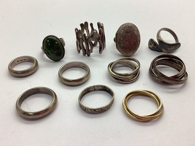 Lot 110 - '925', '800' and Other Rings, including...
