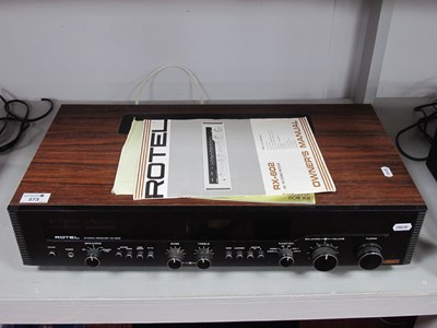 Lot 573 - Rotel RX-602 - AM/FM - Stereo Receiver, with a...
