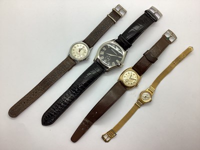 Lot 224 - A Vintage 9ct Gold Cased Gent's Wristwatch,...