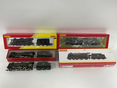 Lot 604 - Four 00 gauge ex-LMS 4-6-0 locomotives: a...