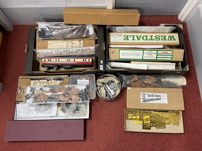 Lot 572 - Three 'O' Gauge/7mm Coach Kits, comprising a...