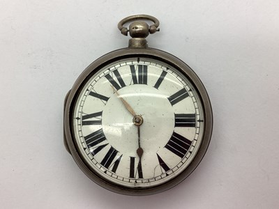 Lot 243 - An Early XIX Century Hallmarked Silver Pair...