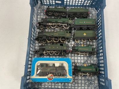 Lot 546 - Seven 00 gauge GWR locomotives by Hornby...