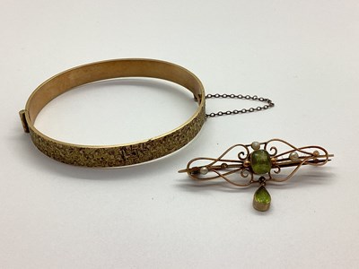 Lot 72 - An Edwardian Style Seed Pearl Set Bar Brooch,...