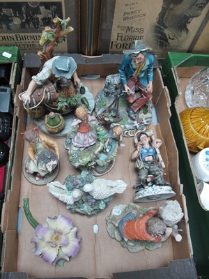 Lot 1011 - Capodimonte Figurines (6), (some damaged),...