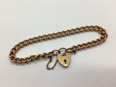 Lot 68 - A 9ct Gold Curb Link Bracelet, of uniform...