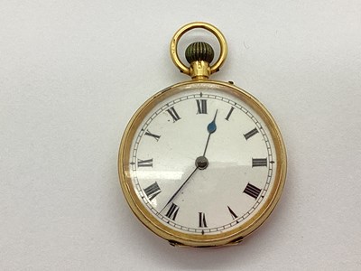 Lot 245 - A Vintage Ladies Fob Watch, the unsigned...