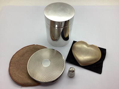 Lot 6 - A Hallmarked Silver Compact Mirror, allover...