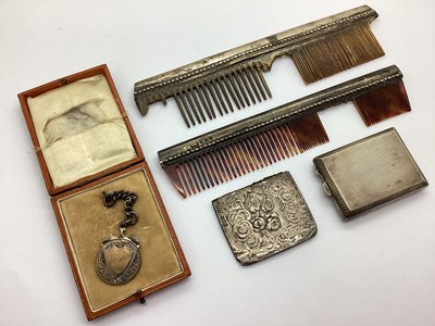 Lot 15 - A Chester Hallmarked Silver Match Book...