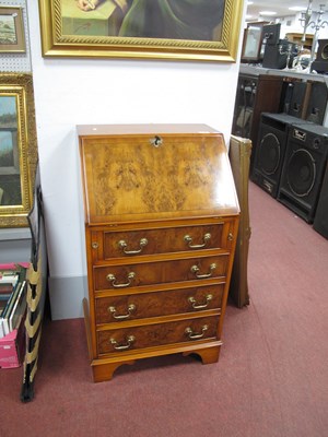 Lot 1565 - Small Yew Wood Bureau, with a fall front...