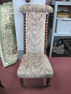 Lot 1605 - XIX Century Rosewood Prie-Deux, with...