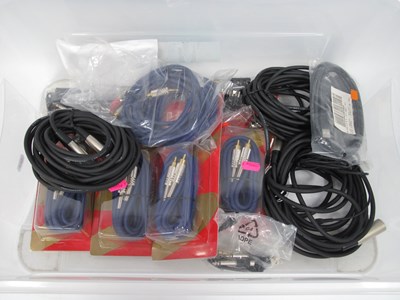 Lot 1029 - Mixed Lot Of Audio Cables / Leads / Adaptors /...
