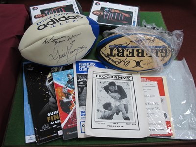 Lot 653 - Rugby Union Programmes from 1957 Onwards,...