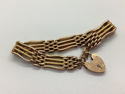 Lot 66 - A Gate Style Bracelet, of openwork part...