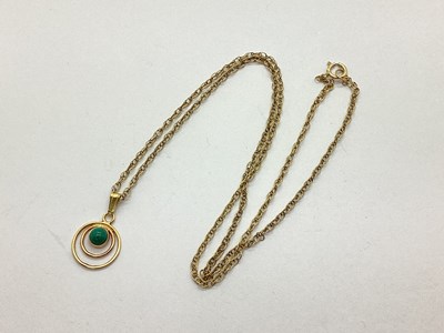 Lot 84 - A Circular Stone Set Pendant, of openwork...