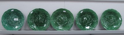 Lot 1187 - XIX Century Till Sons, Burslem Five Green...
