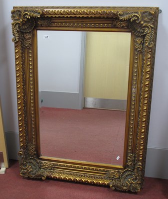 Lot 1519 - Large Gilt Framed Bevelled Rectangular Wall...