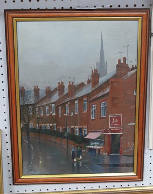 Lot 1541 - A. Parker, St George's Terrace, Sheffield, oil...
