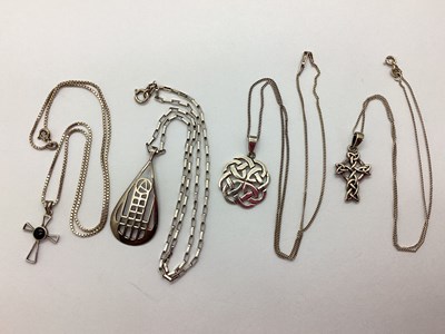 Lot 129 - A Small Selection of "925" and Other Pendants,...